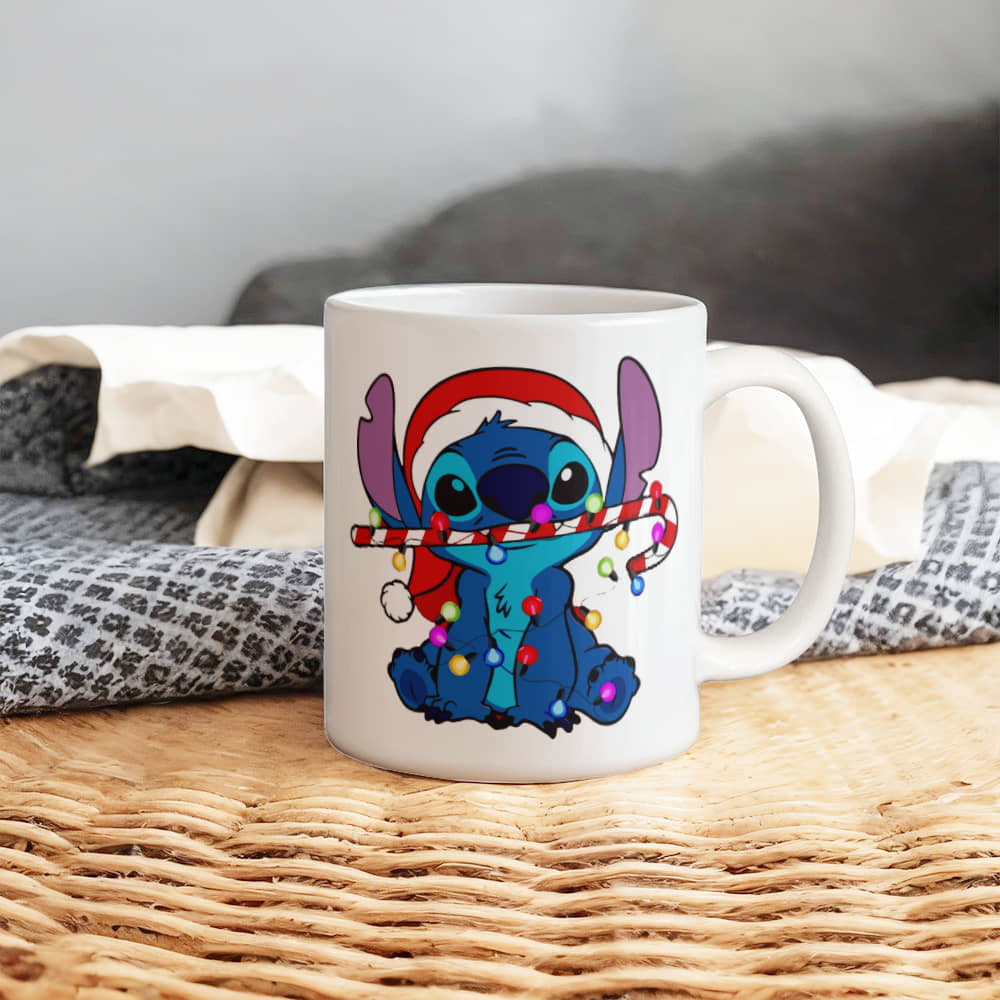 Stitch Christmas Ceramic Mug