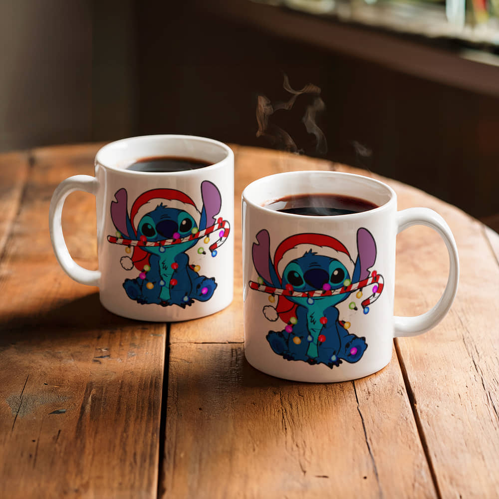 Stitch Christmas Ceramic Mug