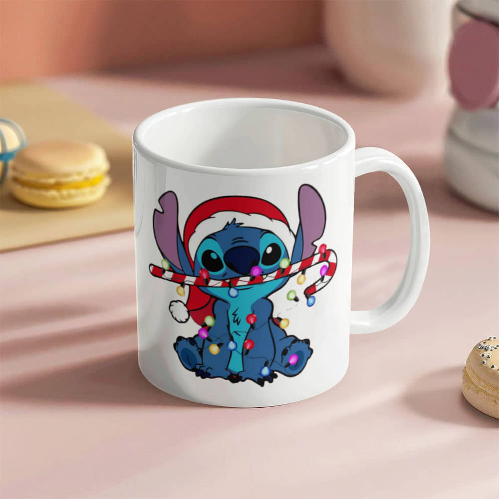 Stitch Christmas Ceramic Mug