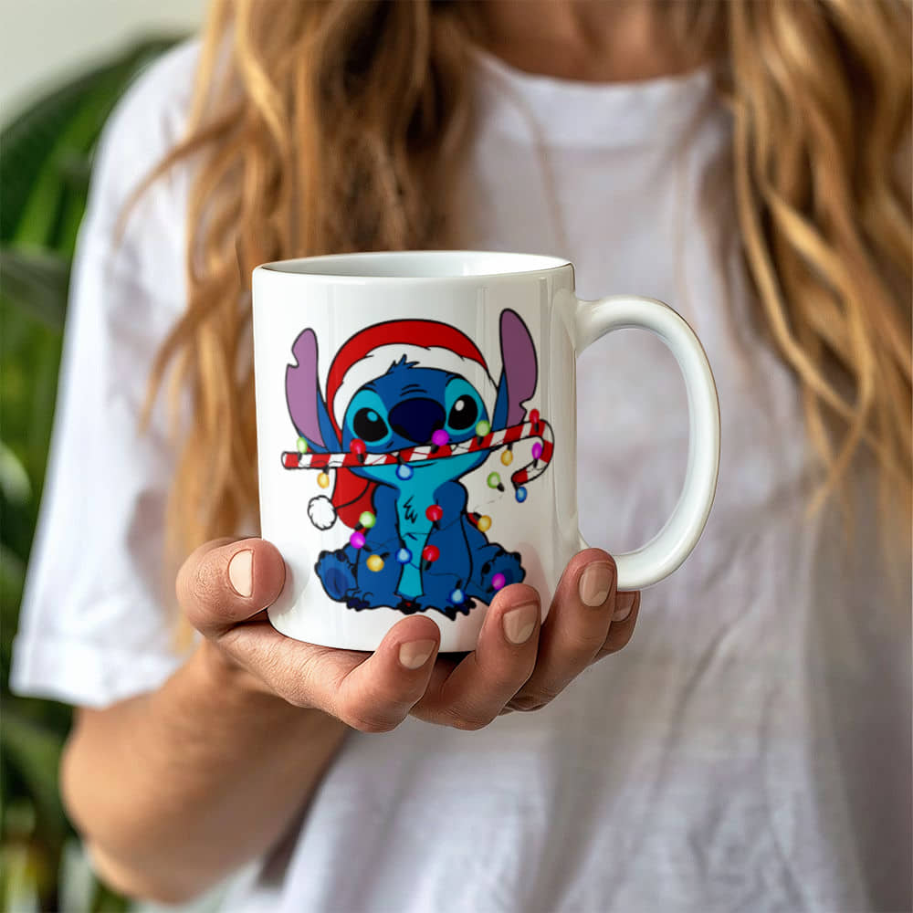 Stitch Christmas Ceramic Mug