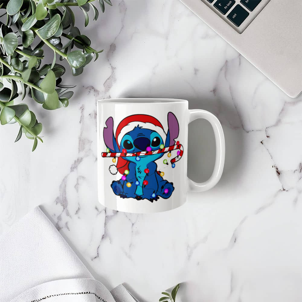 Stitch Christmas Ceramic Mug