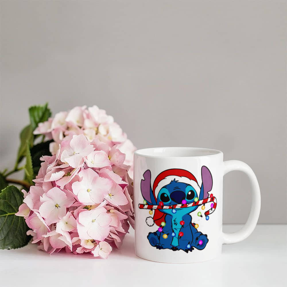 Stitch Christmas Ceramic Mug