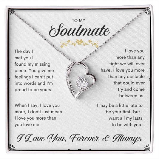 To My Soulmate | Forever Love Necklace