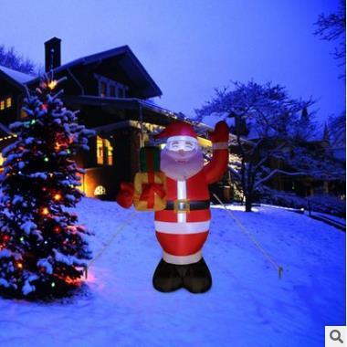 Explosive Inflatable 1.5m Santa Claus Gift Pack Luminous Inflatable Model