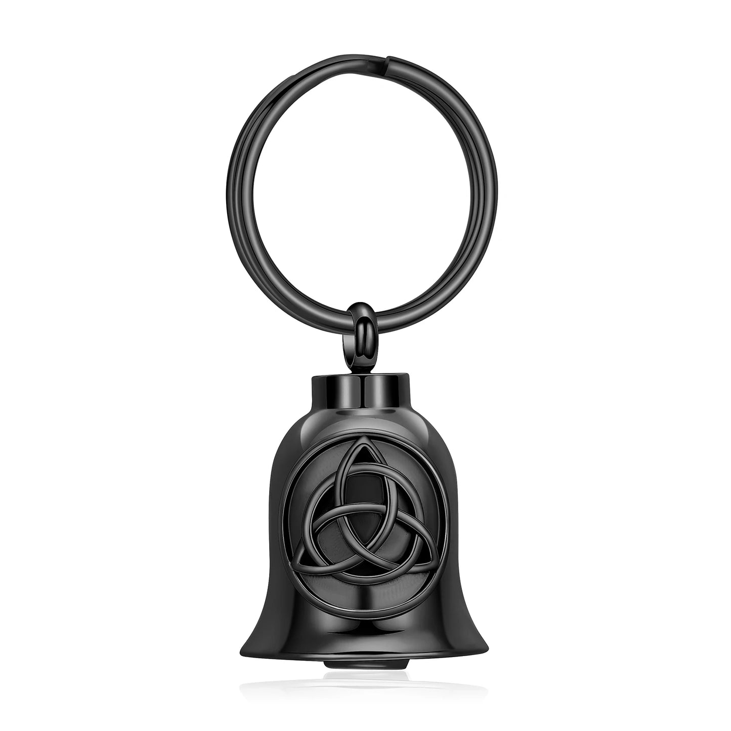 Celtic Knot Bell Cremation Keychain for Ashes Memorial Urn Pendant Jewelry Loved Ones Keepsake for Men Women