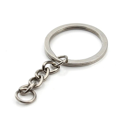 5-20pcs Gold Color Key Chain Key Ring Bronze Rhodium 28mm Long Round Split Keyrings Keychain For DIY  Jewelry Making Wholesale