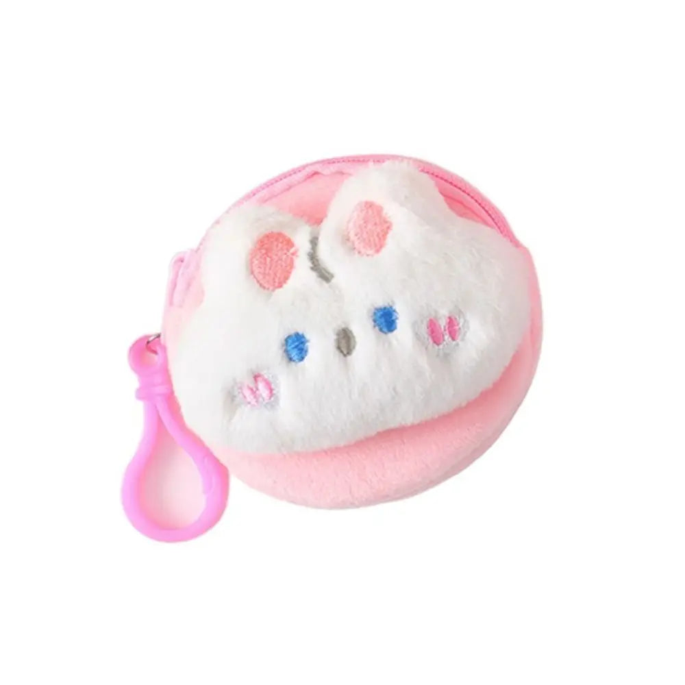 Cat Frog Plush Coin Purse Bear Rabbit Animal Coin Purse Doll Pendant Cartoon Zero Wallet Women Girls