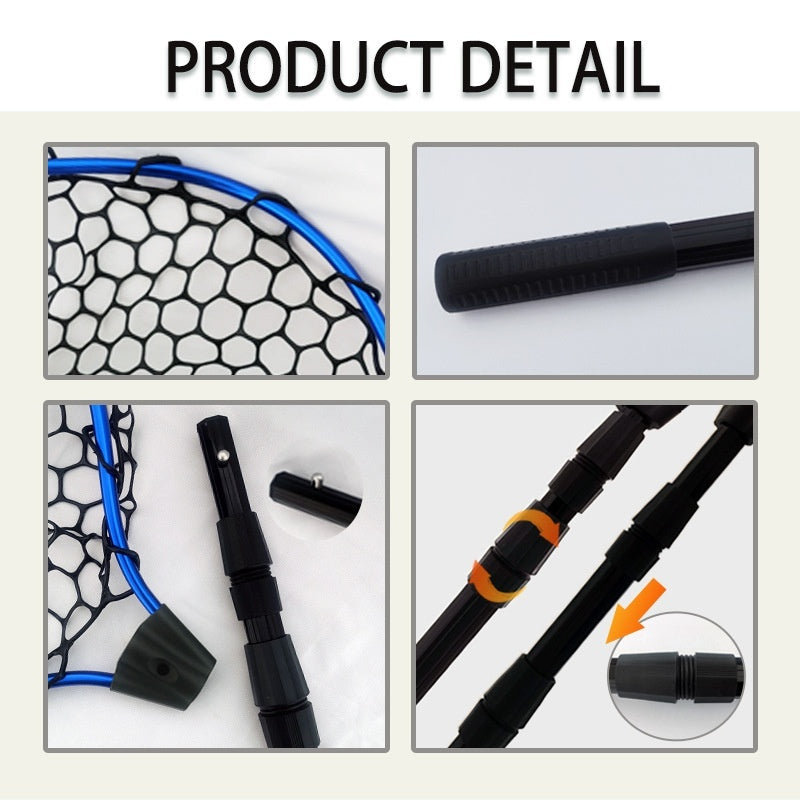 Luyada Dip Net Aluminum Alloy Multi-section Telescopic Rod