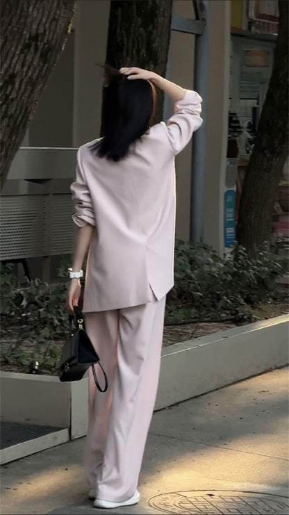 Women's Wide-leg Pants Casual Two-piece Suit