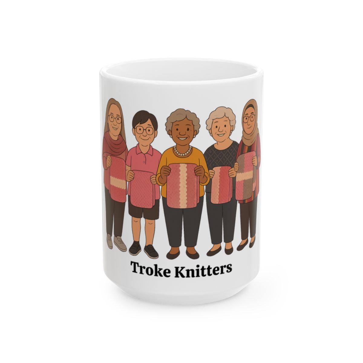 ❤️Ceramic Mug, Custom Made With Love For TROKE KNITTERS❤️