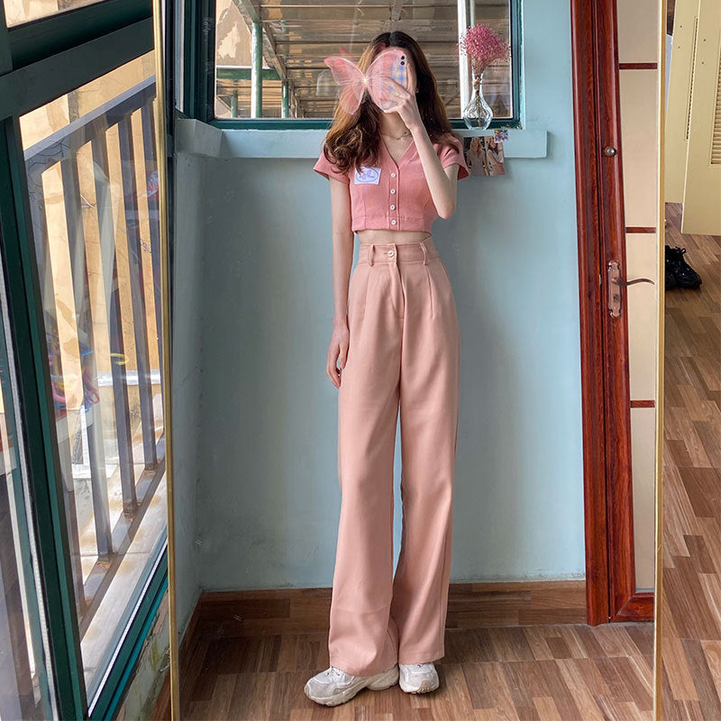 Women's Two-piece Mopping Suit Pants