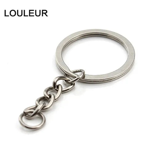 5-20pcs Gold Color Key Chain Key Ring Bronze Rhodium 28mm Long Round Split Keyrings Keychain For DIY  Jewelry Making Wholesale