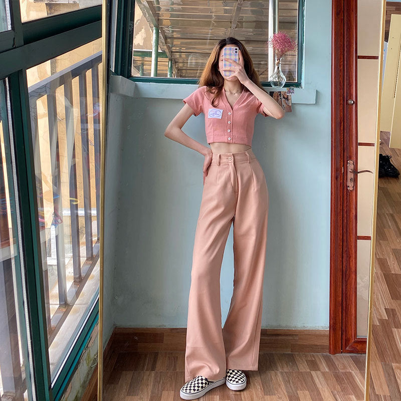 Women's Two-piece Mopping Suit Pants