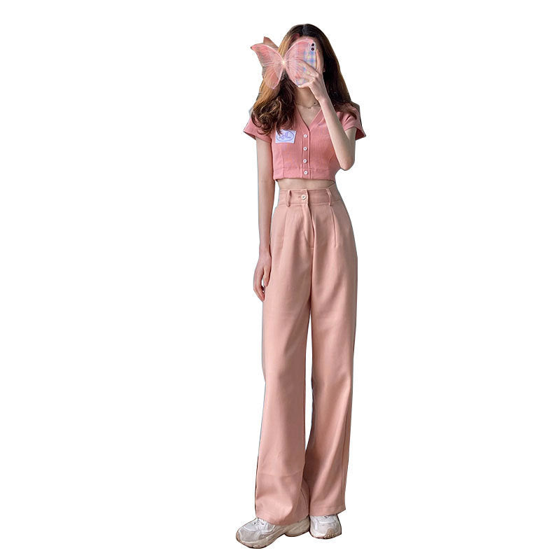 Women's Two-piece Mopping Suit Pants