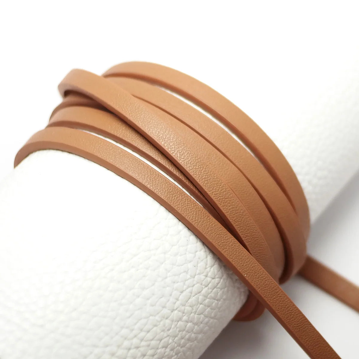 45inches Soft Faux leather cord,Fine Litchi Texture 5x2mm Leather Strips,Leather Belt Bag Handle,Waist Chain Bracelet Making