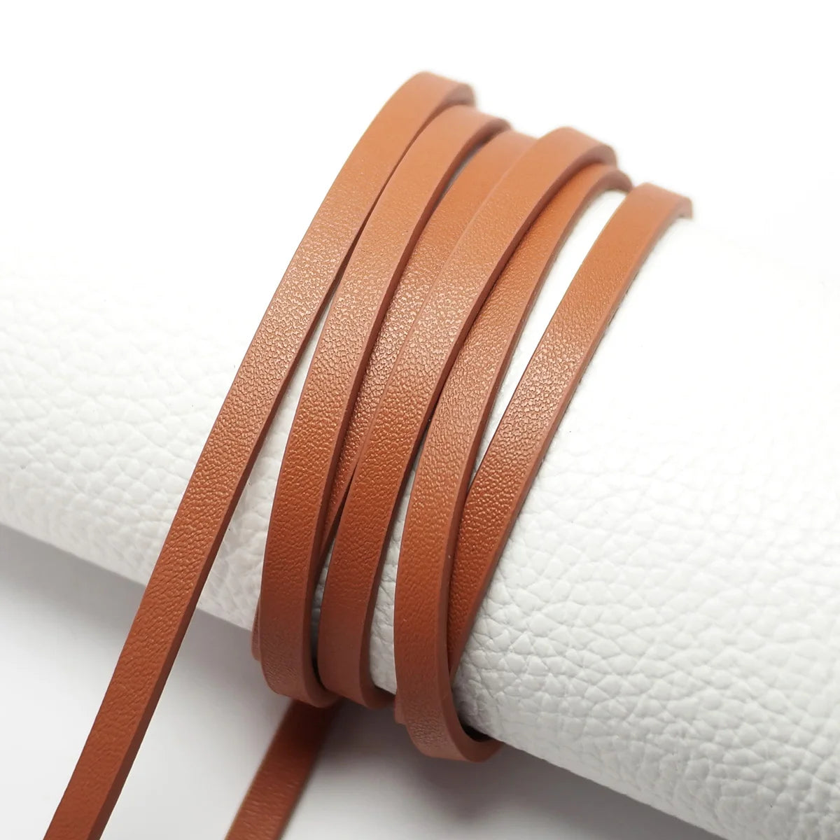 45inches Soft Faux leather cord,Fine Litchi Texture 5x2mm Leather Strips,Leather Belt Bag Handle,Waist Chain Bracelet Making