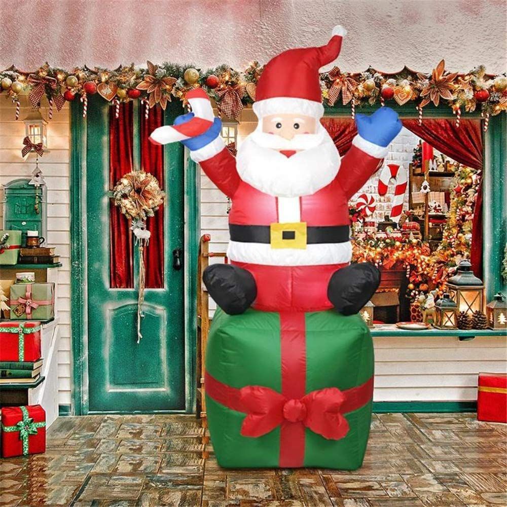 Hot Selling 1.8m Gift Bag Santa Claus Inflatable Inflatable Model