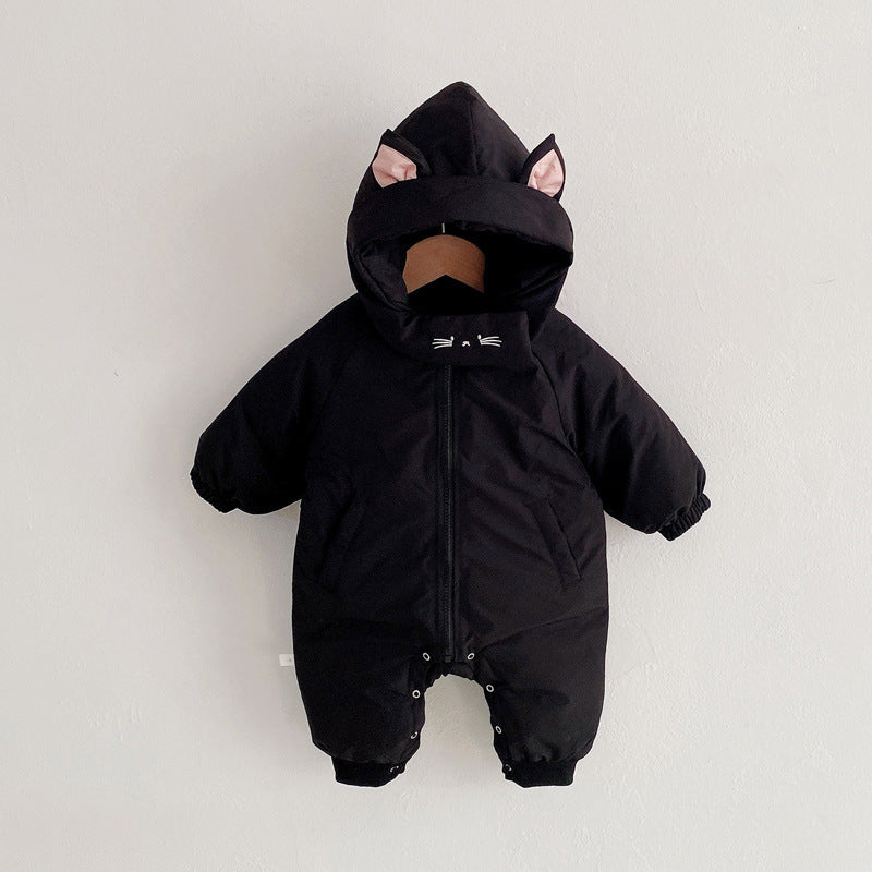 Baby Jumpsuit Baby Thick Winter Clothes