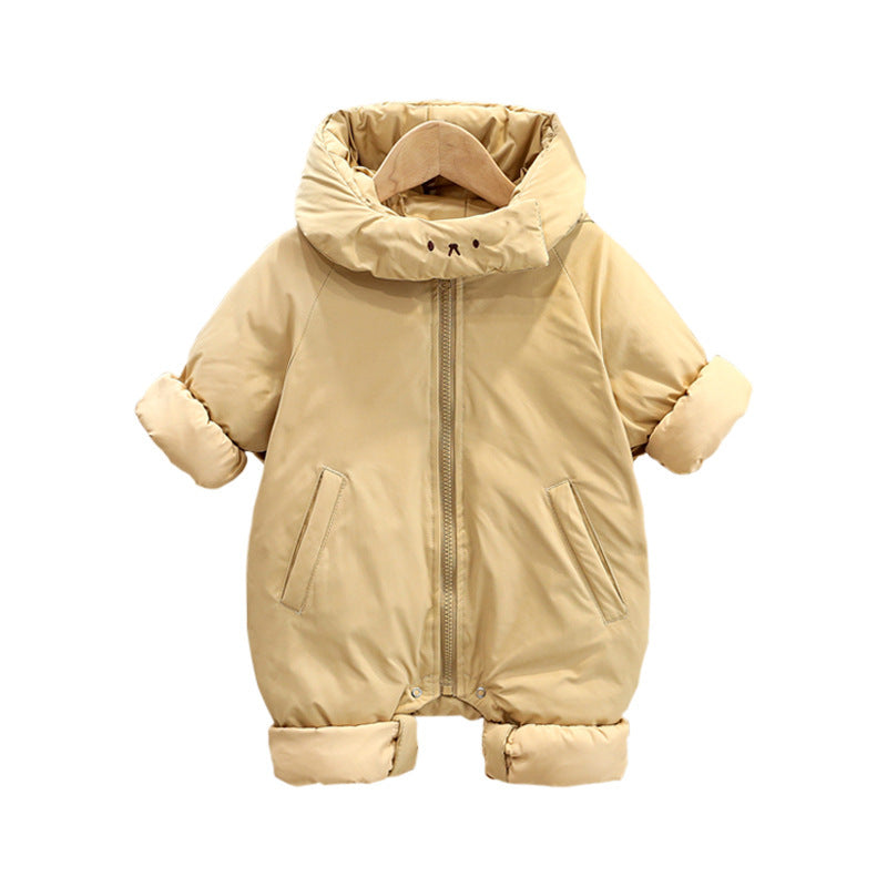 Baby Jumpsuit Baby Thick Winter Clothes