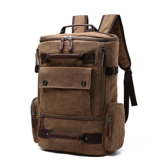 Vintage Canvas Adventure Backpack