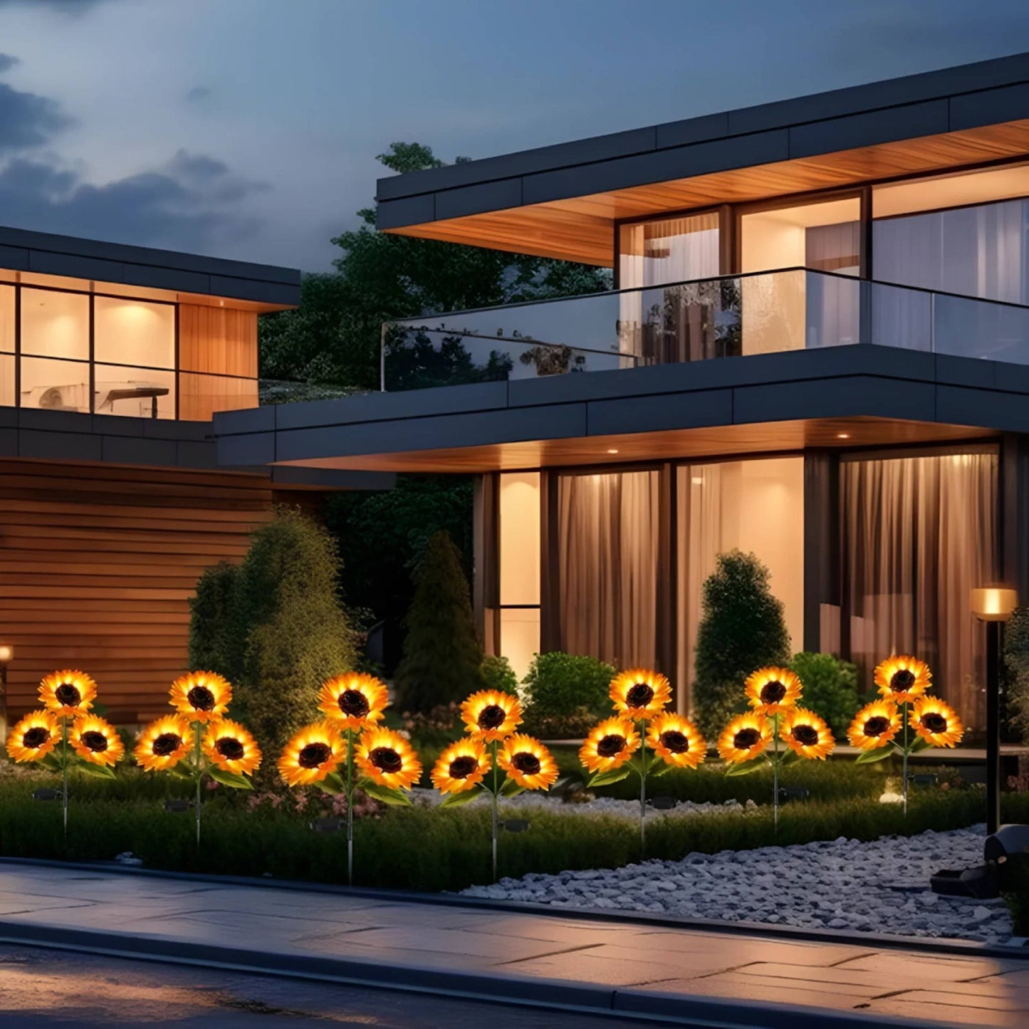 Sunflower Solar LED Garden Lights (2 Pack Special)