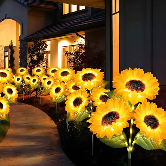 Sunflower Solar LED Garden Lights (2 Pack Special)