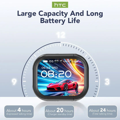 AI LED Display Wireless Earbuds Bluetooth|Waterproof|TouchScreen|Translate|Sport|Long Life