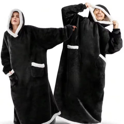 Snug Happy Premium Sherpa Hoodie Blanket