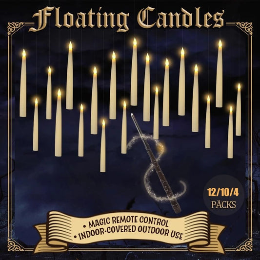 SnatchMagic! Floating LED Candles Set (with Wand)