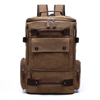 Vintage Canvas Adventure Backpack