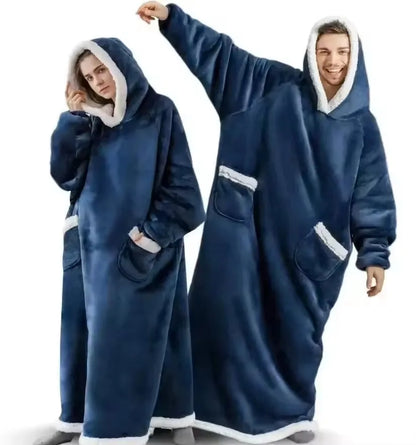 Snug Happy Premium Sherpa Hoodie Blanket