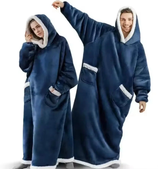Snug Happy Premium Sherpa Hoodie Blanket