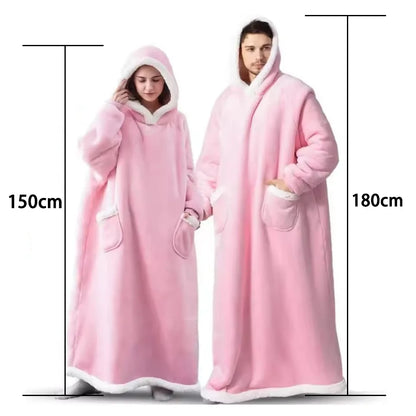Snug Happy Premium Sherpa Hoodie Blanket