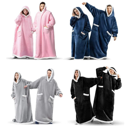 Snug Happy Premium Sherpa Hoodie Blanket
