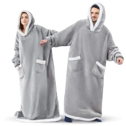 Snug Happy Premium Sherpa Hoodie Blanket