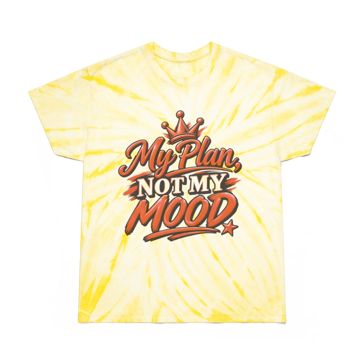 Tie-Dye Tee Coral Yellow Blue