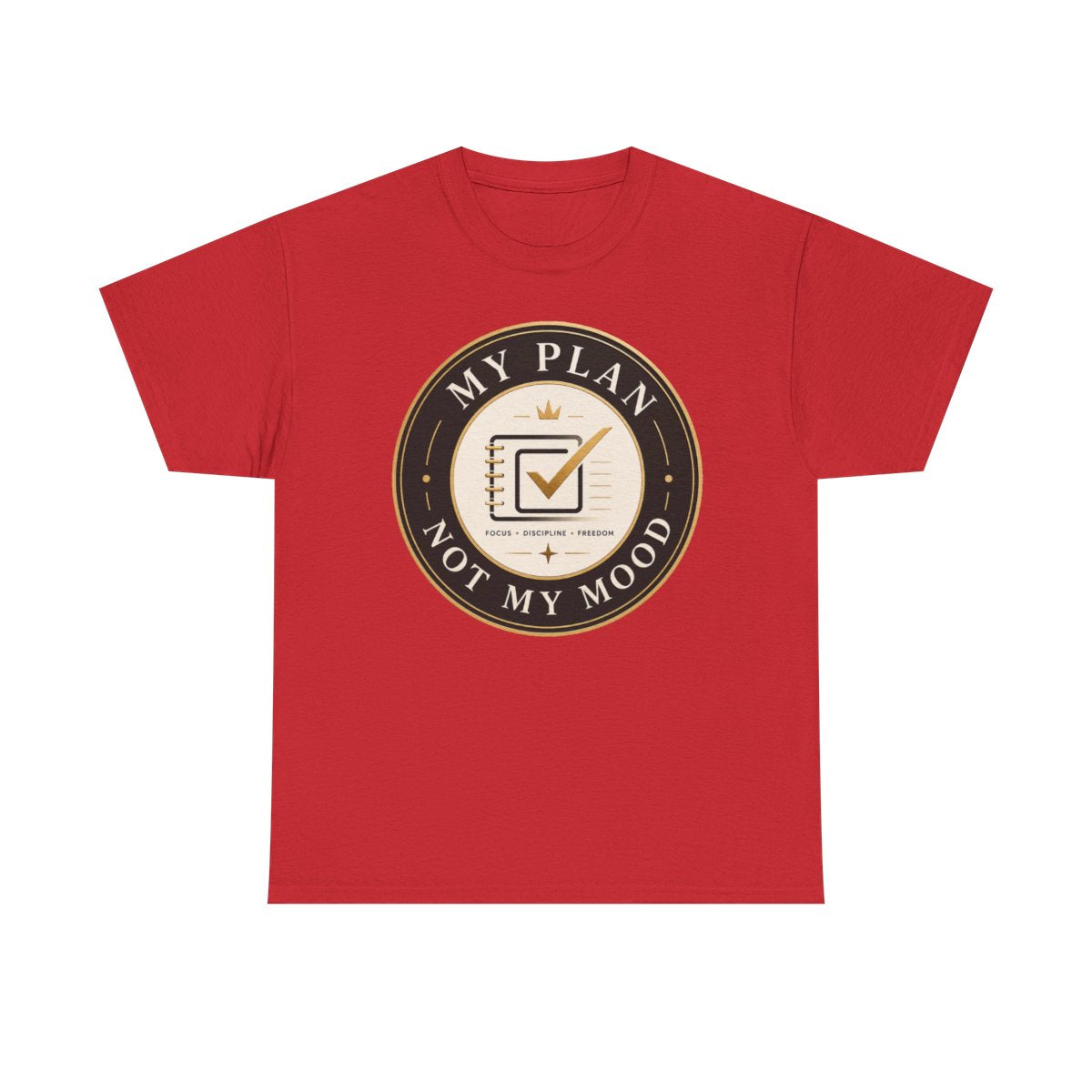 My Plan, Not My Mood Logo Unisex Heavy Cotton Tee