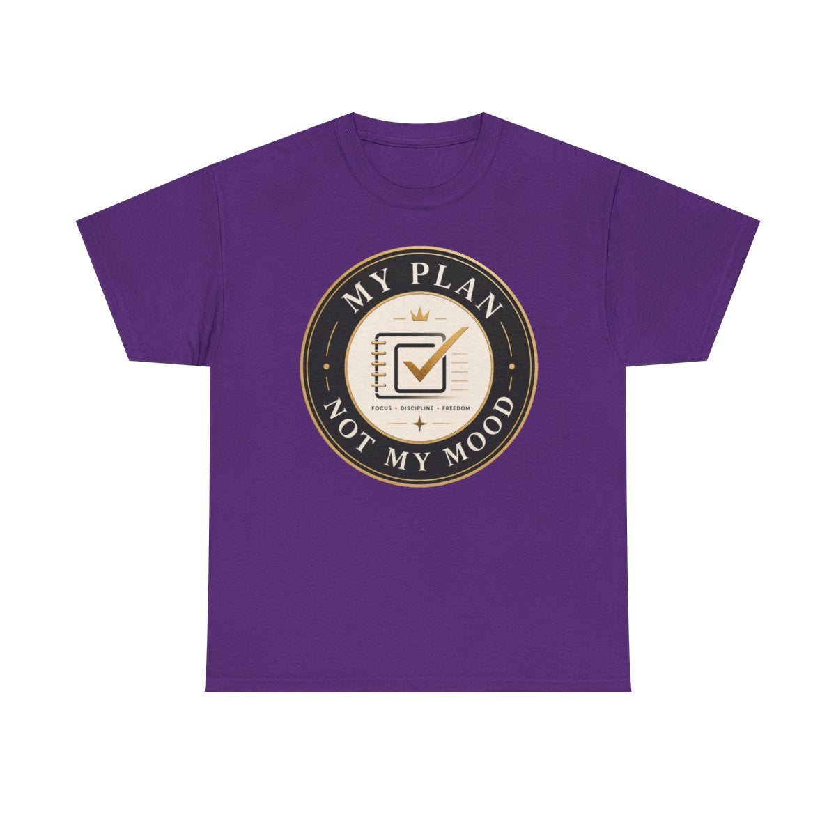 My Plan, Not My Mood Logo Unisex Heavy Cotton Tee