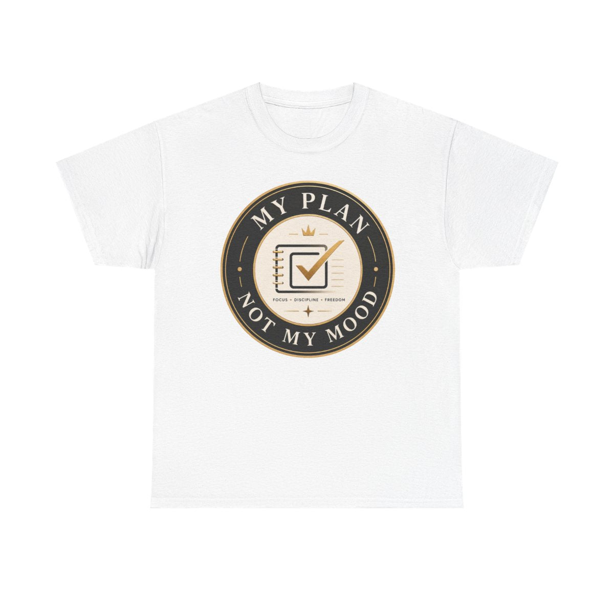My Plan, Not My Mood Logo Unisex Heavy Cotton Tee
